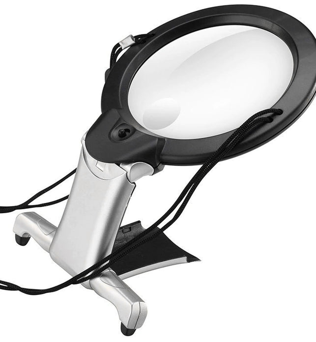 Hands-Free Magnifying Glass with LED Light & Neck Cord – Anchor