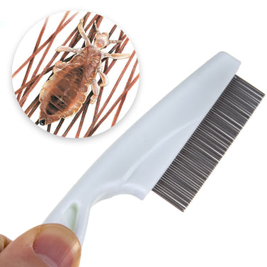 White Nit Comb With Handle medium Medisure
