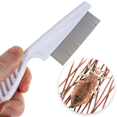 White Nit Comb With Handle large Medisure
