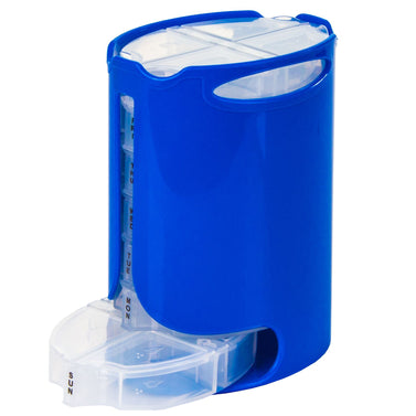 Clear Blue Pill Tower Stacker Box Medisure