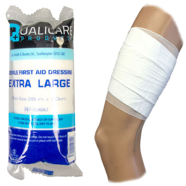 XL 20cm x 28cm Stretchy Bandage & Flow Wrapped Non-Adherent Dressing