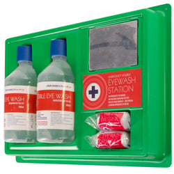 Eyewash Station With Mirror & Solution Extra Large Blue Lion