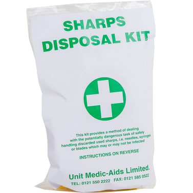Yellow Sharps Disposal Kit In Bag Small