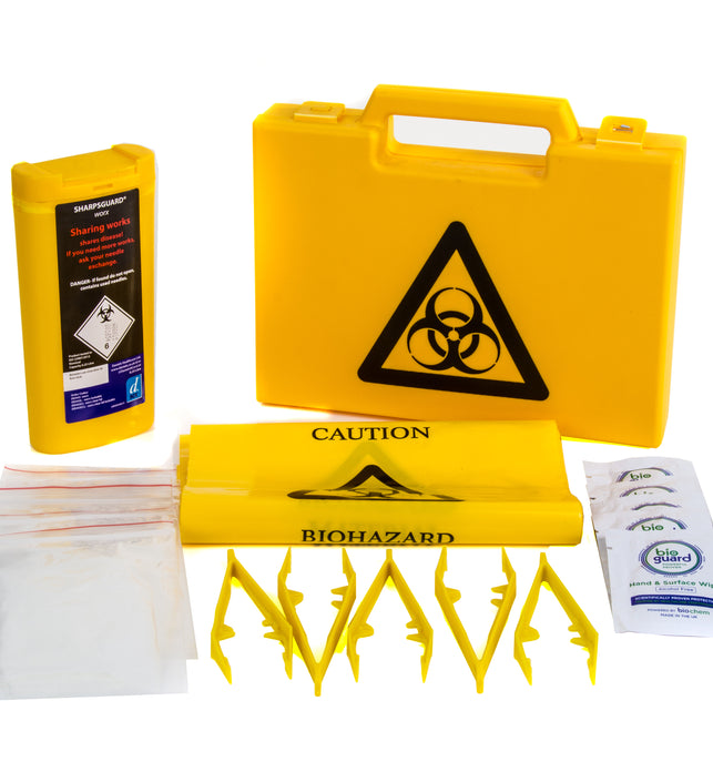 Yellow Sharps Disposal Kit In Box Large