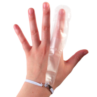 Small Elasticated Plastic Finger Stall Dressing Cover