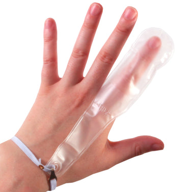 Medium Elasticated Plastic Finger Stall Dressing Cover