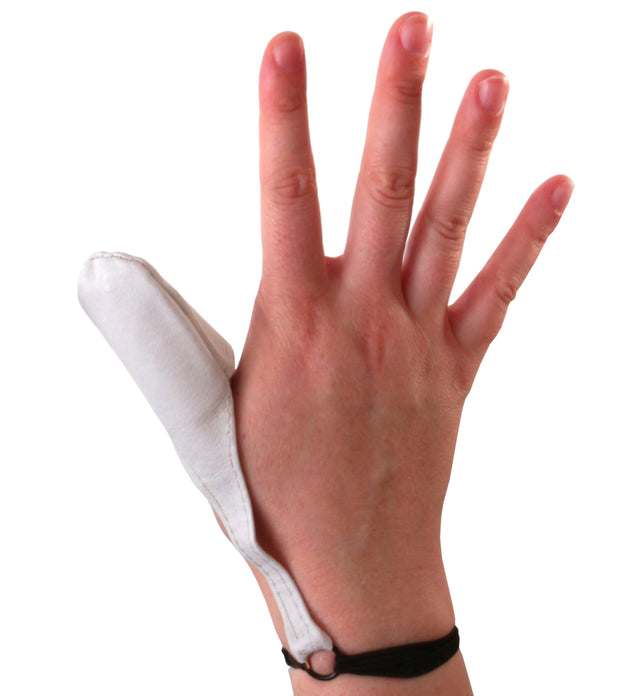 Small Elasticated Leather Thumb Stall Dressing Cover
