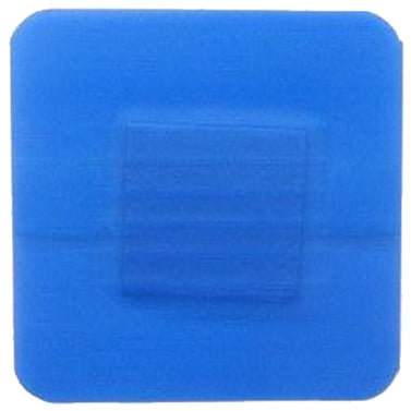 100Pc Blue Detectable Plasters 3.8cm X 3.8cm Qualicare