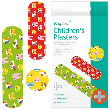 75 Childrens Sterile Cute & Colourful Animal Plasters