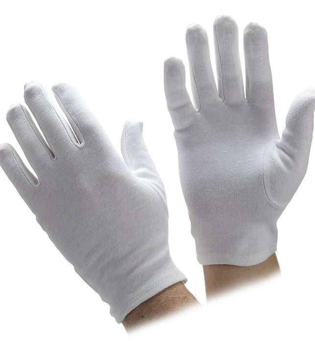 White Cotton Gloves 2 Pair Bisou Beauty