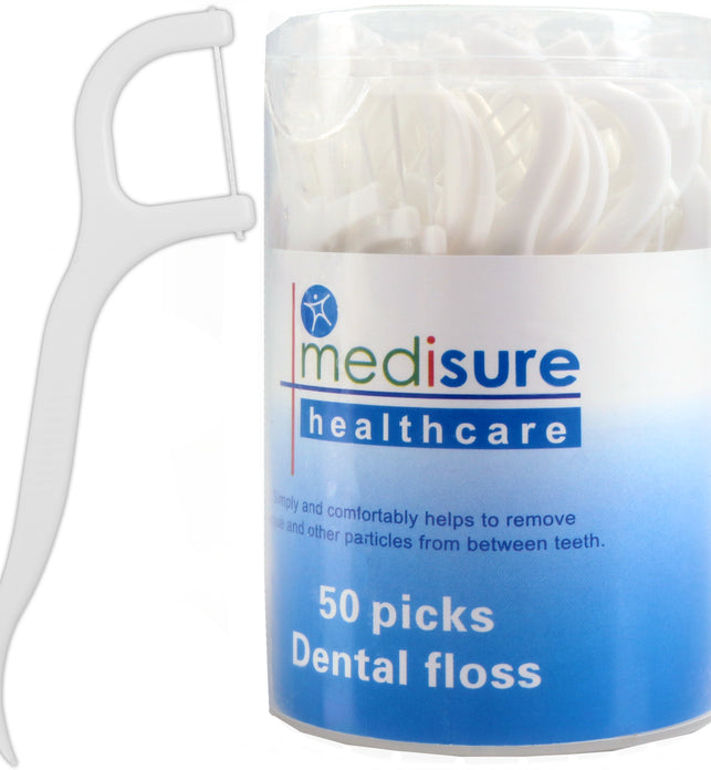 50Pc Dental Floss Pick Medisure