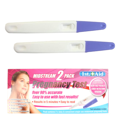 2Pc Pregnancy Test Midstream Pack 1St.Aid