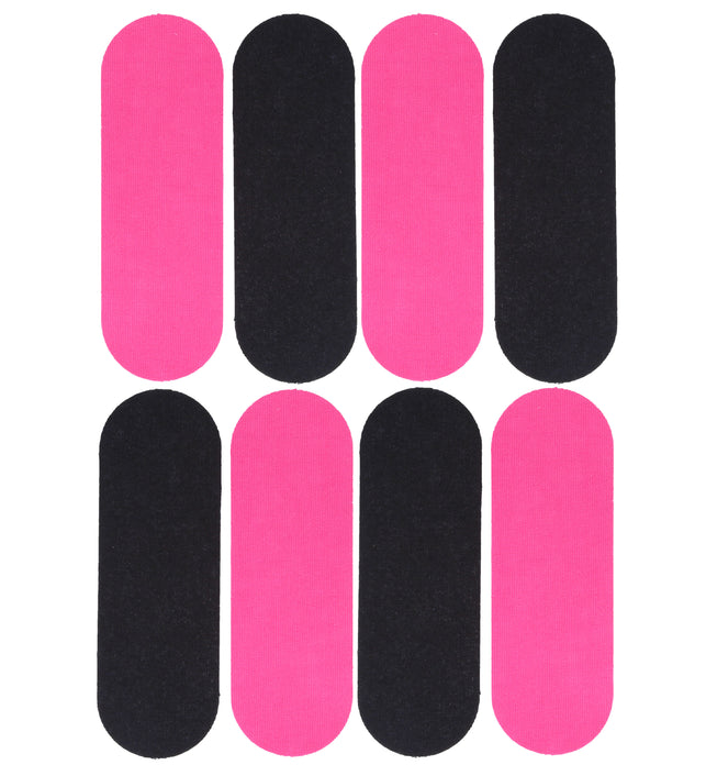8 Dunlop Kinesiology Pink & Black K-Tape Strips for the Back