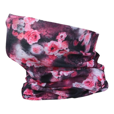 Washable Fabric Snood Face Mask/Balaclava - Pink Flower Print